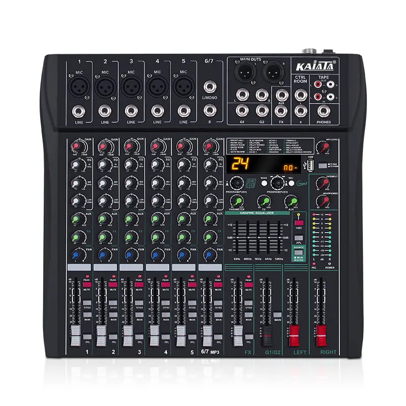 

High Quality Mixing Console Professional Audio Mixer De Audio Dj Controller Audio Console Mixer With Blueteeth