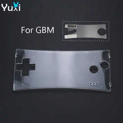 YuXi For GameBoy Micro Transparent Clear Front Faceplate Cover For GBM System Front Shell Case & Protective Film Accessories