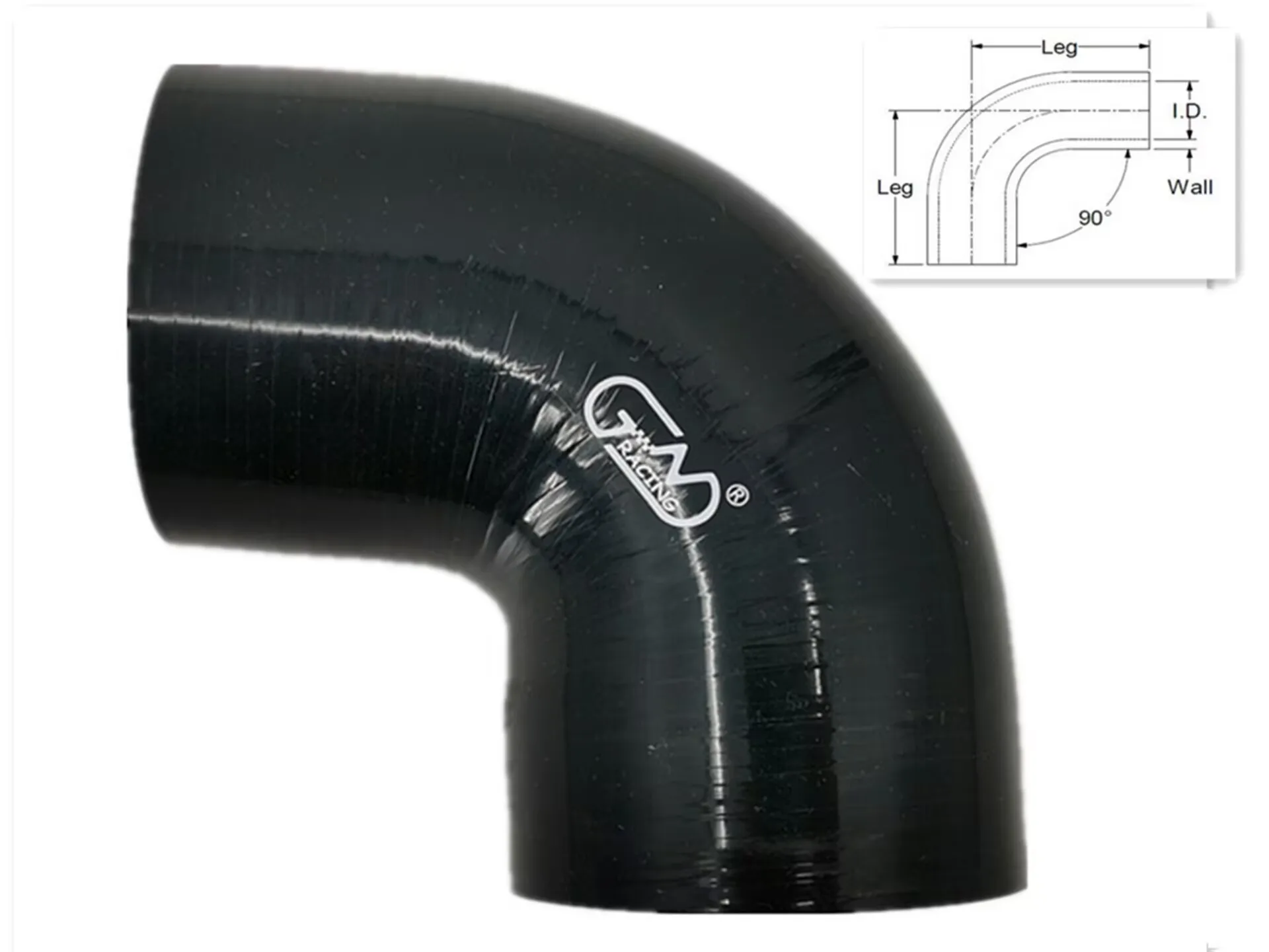 

Угловая муфта 90 градусов, черный ID16 мм-ID127 мм, силиконовый шланг, 3-слойная толщина 4,5 мм для турбо/интеркулера/впускных труб,