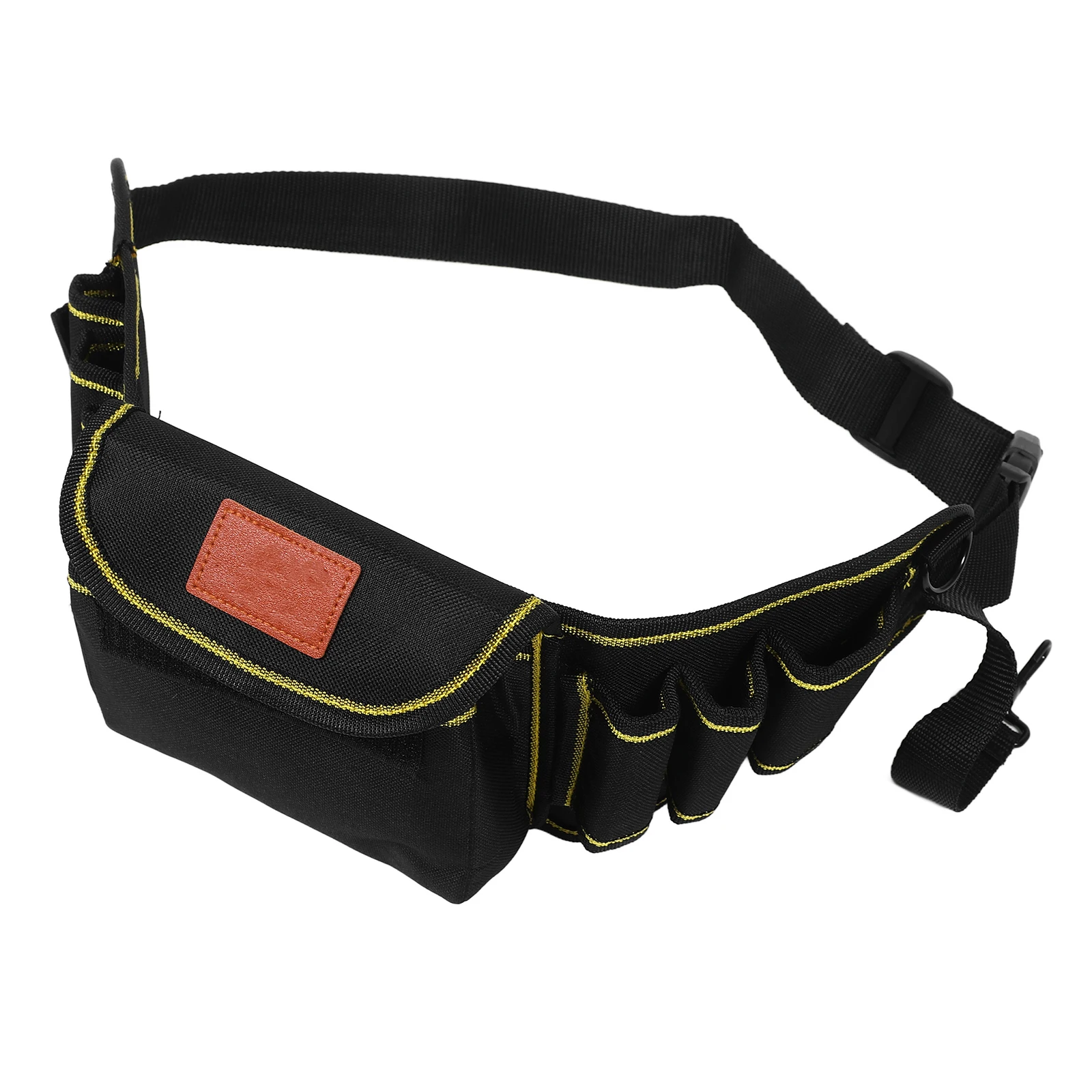

Tool Waist Bag for Men Black Construction Durable Large Capacity Adjustable Belt Carpenters Hardware Kit Portable Pouch Tool