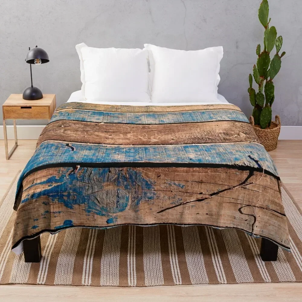 

Vintage Wood Board - Dock Throw Blanket Soft Home Decor Blanket for Couch Bedroom