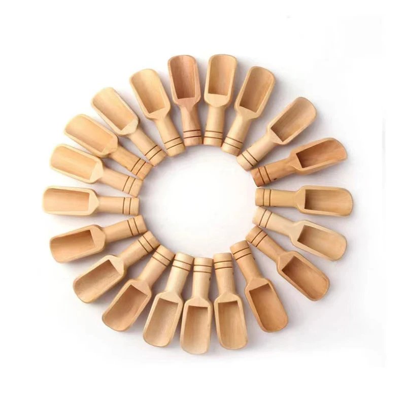10-30pcs Mini Wooden Spoon, Mini Bath Salt Spoon, Wooden Candy Spoon, Washing Powder Spoon Spoon Set Baby Spoon Kitchen Cooking