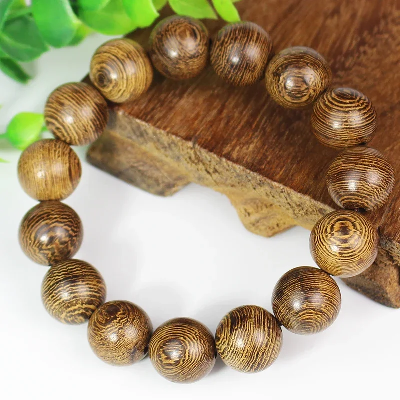 

Chicken Wing Wooden Bracelet 1.5 Redwood Buddha Bead Cultural and Amusement Couple Bracelet Fashion Handicraft