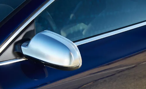 S Line Style Silver Matt Chrome Side Mirror Cap Replacement Facelift Version With Lane Assist for Audi A4 & A5 B8 facelift
