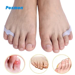 Pexmen 2/4/10Pcs Gel Kleermaker Bunion Corrector Bunionette Pad Pinky Teen Separator Kleine Teen Protector pijnbestrijding Spacer