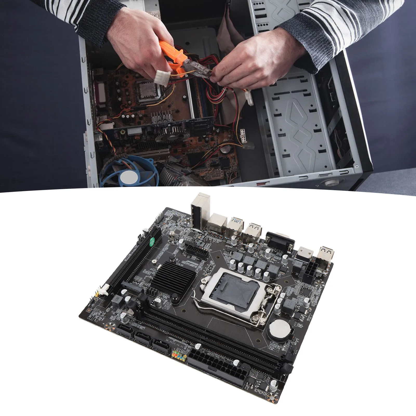 لوحة أم للكمبيوتر ITX H110 لوحة أم للكمبيوتر DDR4 USB3.0 M.2 Nvme لوحة رئيسية للألعاب للوحة أم للكمبيوتر LGA 1151