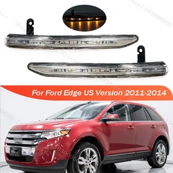 For Ford Edge US Version 2011 2012 2013 2014 Car Outside Rearview Door Side Mirror Turn Signal Light Lamp LED