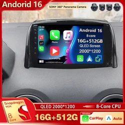 Android 16 For Renault Koleos 2008 -2016 2K QLED Android Car Radio Multimedia Video Player GPS AI Voice CarPlay Head Unit Stereo