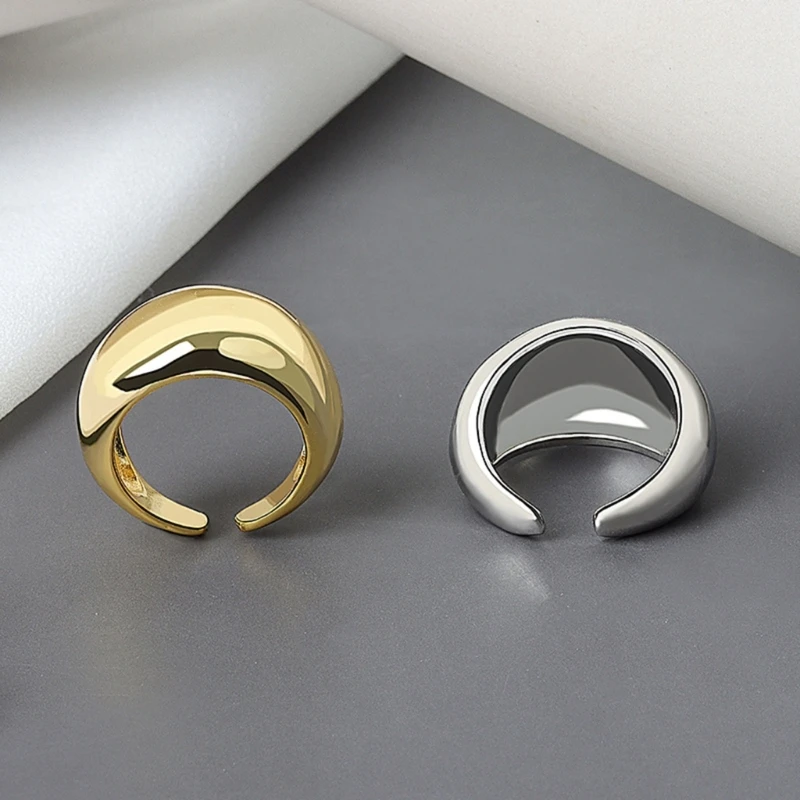 Alloy Chunky Statement Rings Simple Statement Rings Adjustable Finger Knuckle Rings Party Jewelry Gift for Men Women