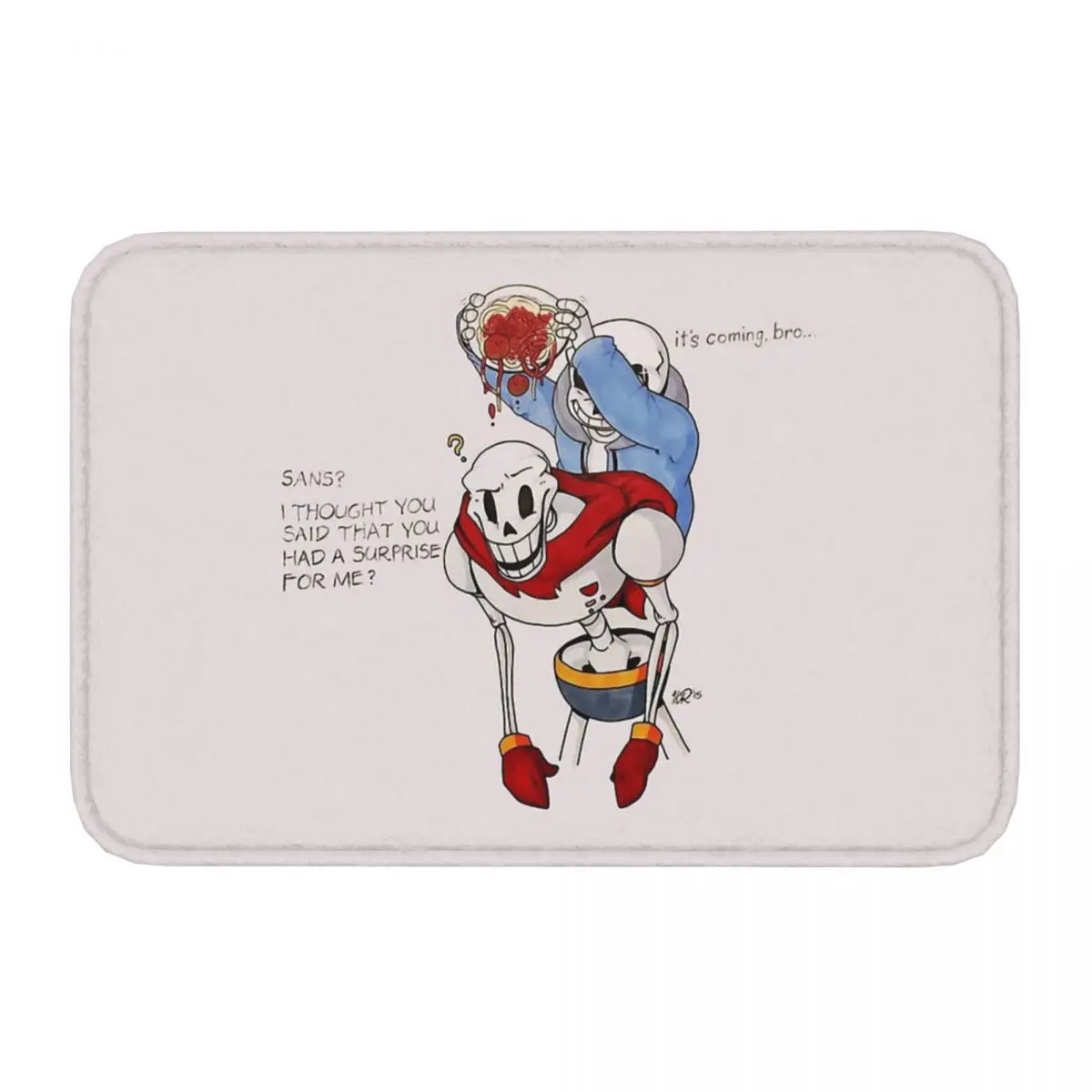 Undertale Frisk Flowey Toriel Sans Papyrus Bath Mat Brothers Doormat Living Room Carpet Balcony Rug Home Decoration