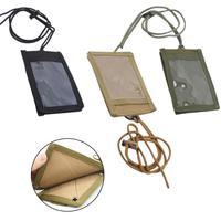 NEW Tactical MOLLE ID Card Holder Hook Loop Patch Tour Guide Badge Holders Outdoor Travel Pouch Pen Purse and Nylon Lanyard