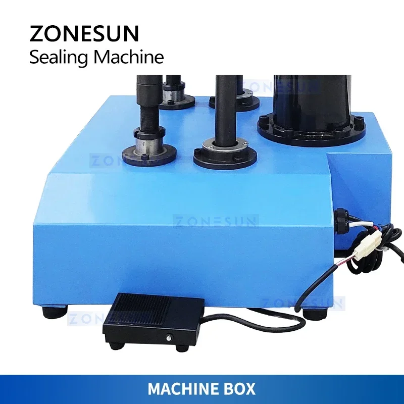 ZONESUN Beer Can Seamer Tin Can Sealer Double Seamer Bench Top Cannular Electric Can Sealing Equipment ZS-FK260