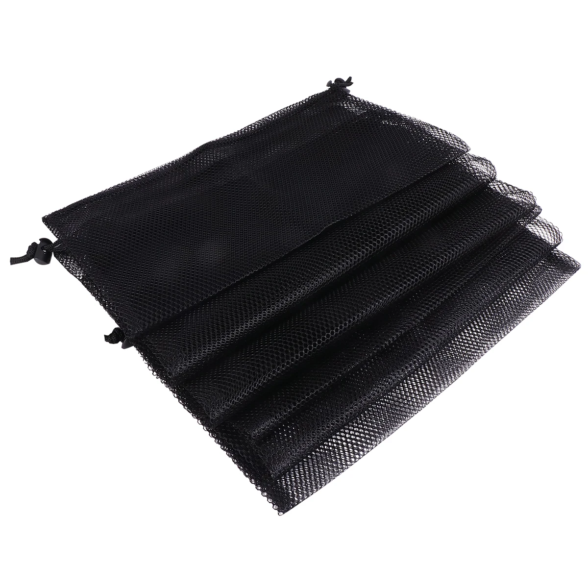 

6 Pcs Mesh Bundle Pocket Storage Pouch Drawstring Clothing Cinch Backpack Travel Bag Polyester Home