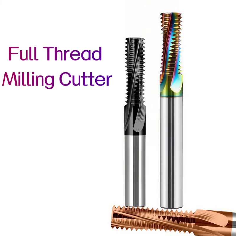 

1PCS CNC Machine Cemented Carbide Milling full thread milling cutter UNC10-24 12-24 1/4' 3/8' UNF 10-32 12-28For Stainless steel