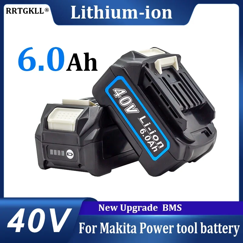 For Makita 40V Power Tool Battery 40V 6.0Ah Compatible Tool Battery BL4025 BL4040 BL4020 BL4050 BL4060 Lithium-ion Battery