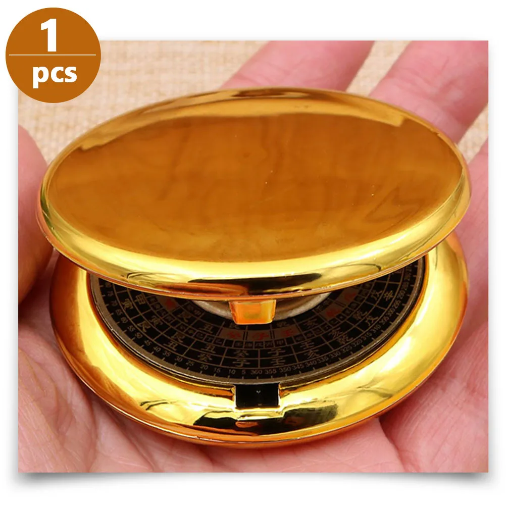 

Portable Mini Camping Compass Metal Retro Chinese Survival Compass Hiking Outdoor Navigation Tool Clear Scale Accurate Pointer