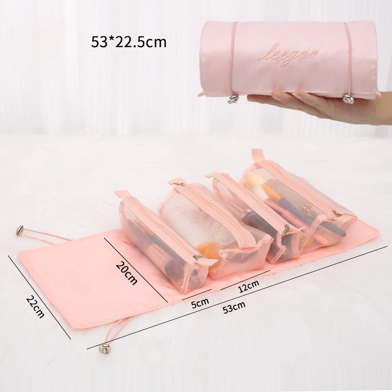Partition storage expert  Store Cosmetics & Toiletries On the Go Transparent visible storage bag