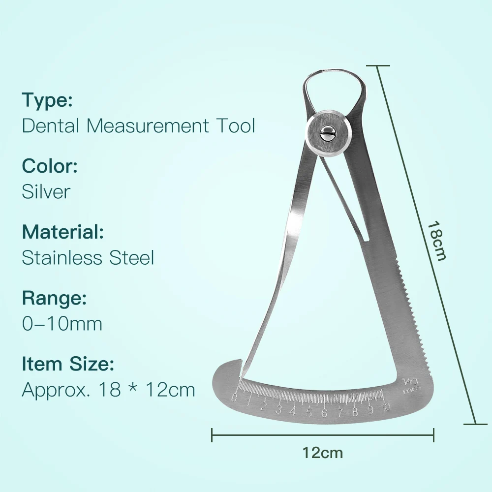 Dental Gauge Caliper Surgical and Wax Caliper Stainless Steelmeasure Range 0-10mm