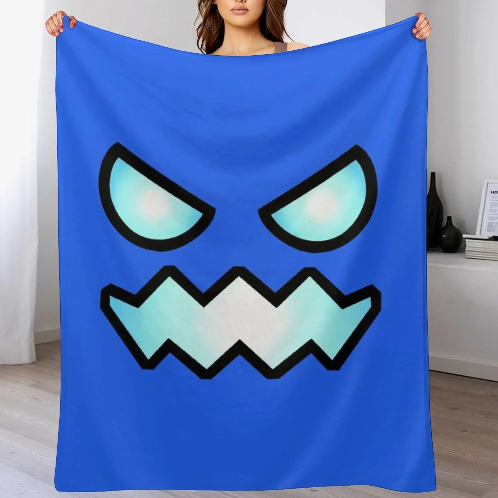 

Geometry Dash Throw Blanket Air Conditioner Soft Blanket for Office Home