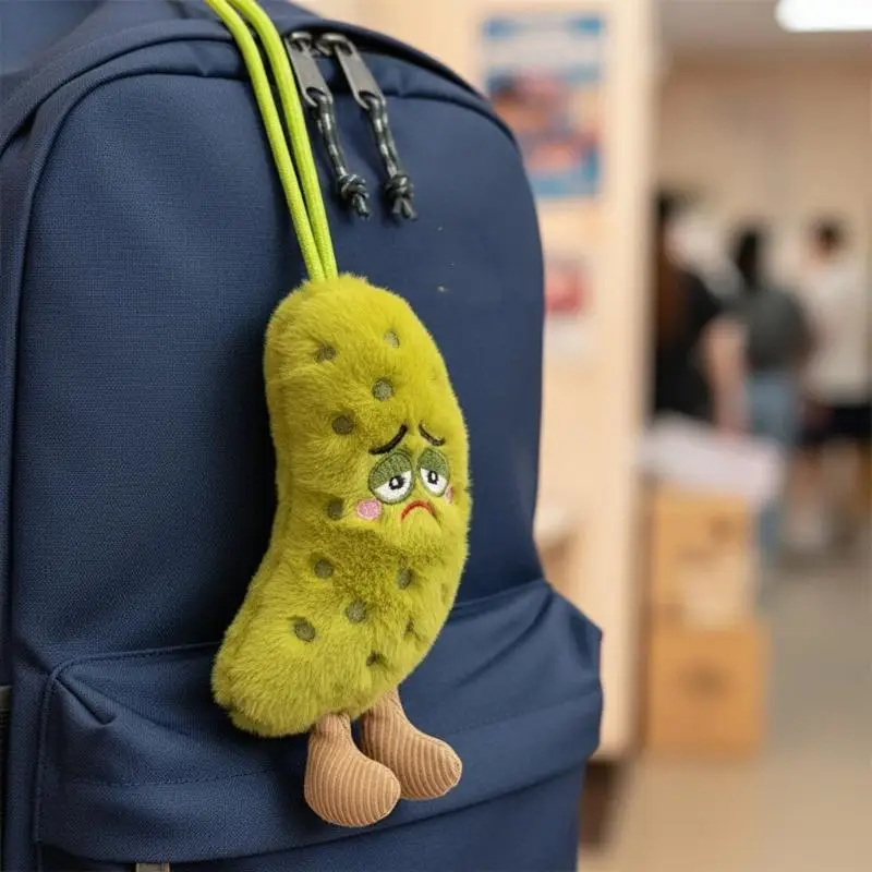 

Creative Cucumber Plush Pendant Soft Toy Series for Backpack Decoration Cute Keychain for Kids Girls