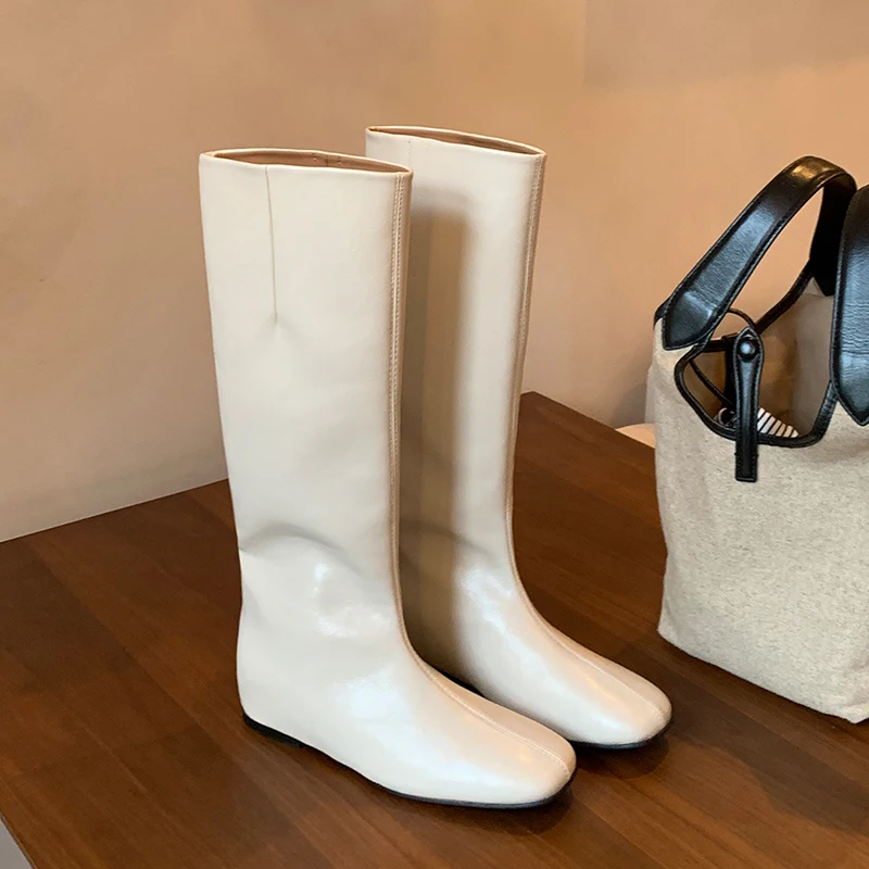 

Женские высокие сапоги на плоской подошве Спортивные кроссовки Челси Длинные сапоги Зима 2025 Дизайнерские прогулочные кроссовки Теплые снежные ботинки Botas Mujer