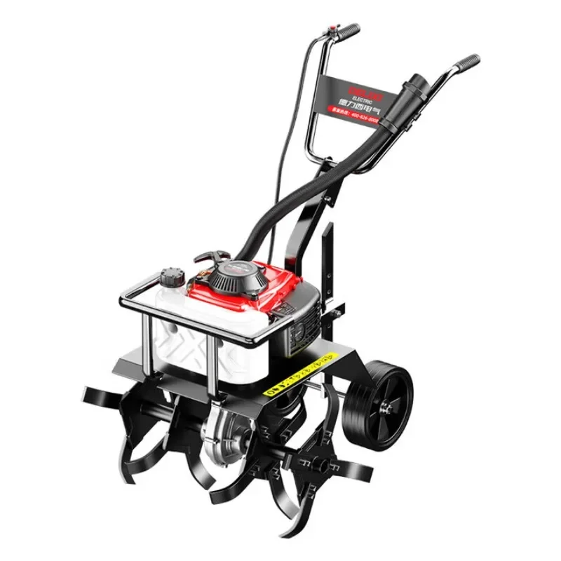 Small household rotary tiller Cultivated land Ploughing and loosening ditching Farming and soil beating Micro-tiller