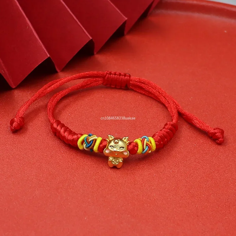 Bracelet de Couple réglable avec 12 signes du zodiaque, corde rouge porte-bonheur, pendentif Animal, pour femmes et hommes, cadeaux d'anniversaire