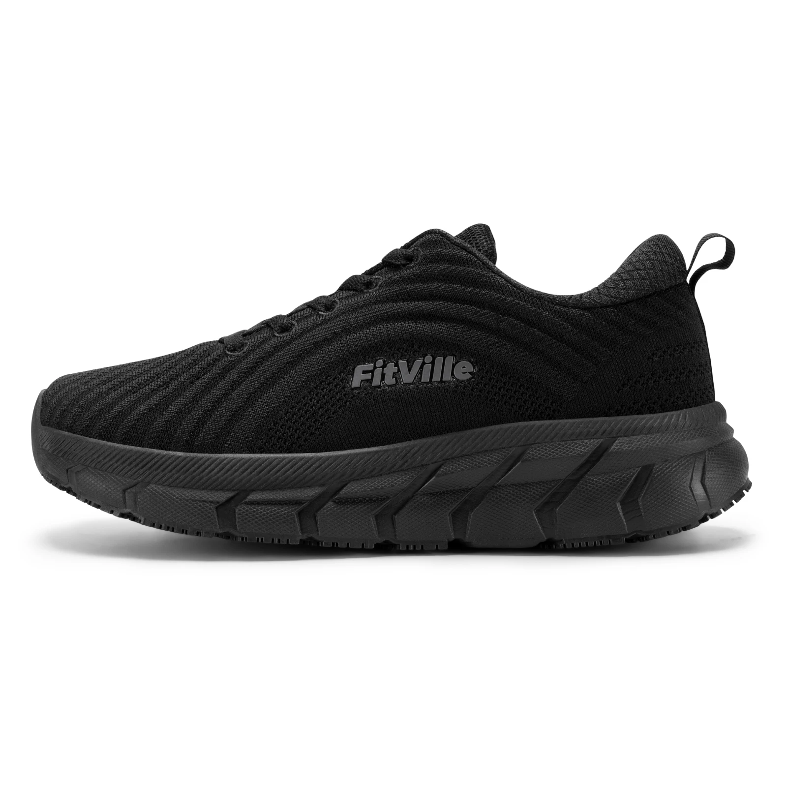 FitVille Schuhe mit breiter Zehenbox für Damen, atmungsaktive, breit geschnittene Laufschuhe, leicht, für geschwollene Füße mit gepolsterter Schmerzlinderung. – Detail 18