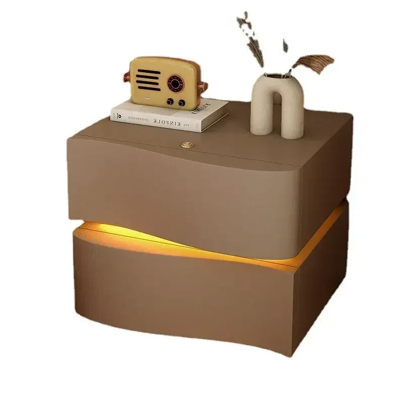 

XC Smart Bedside Table Solid Wood Home Bedroom Simple Modern 2024 New Light Luxury High-end Bedside Table Small