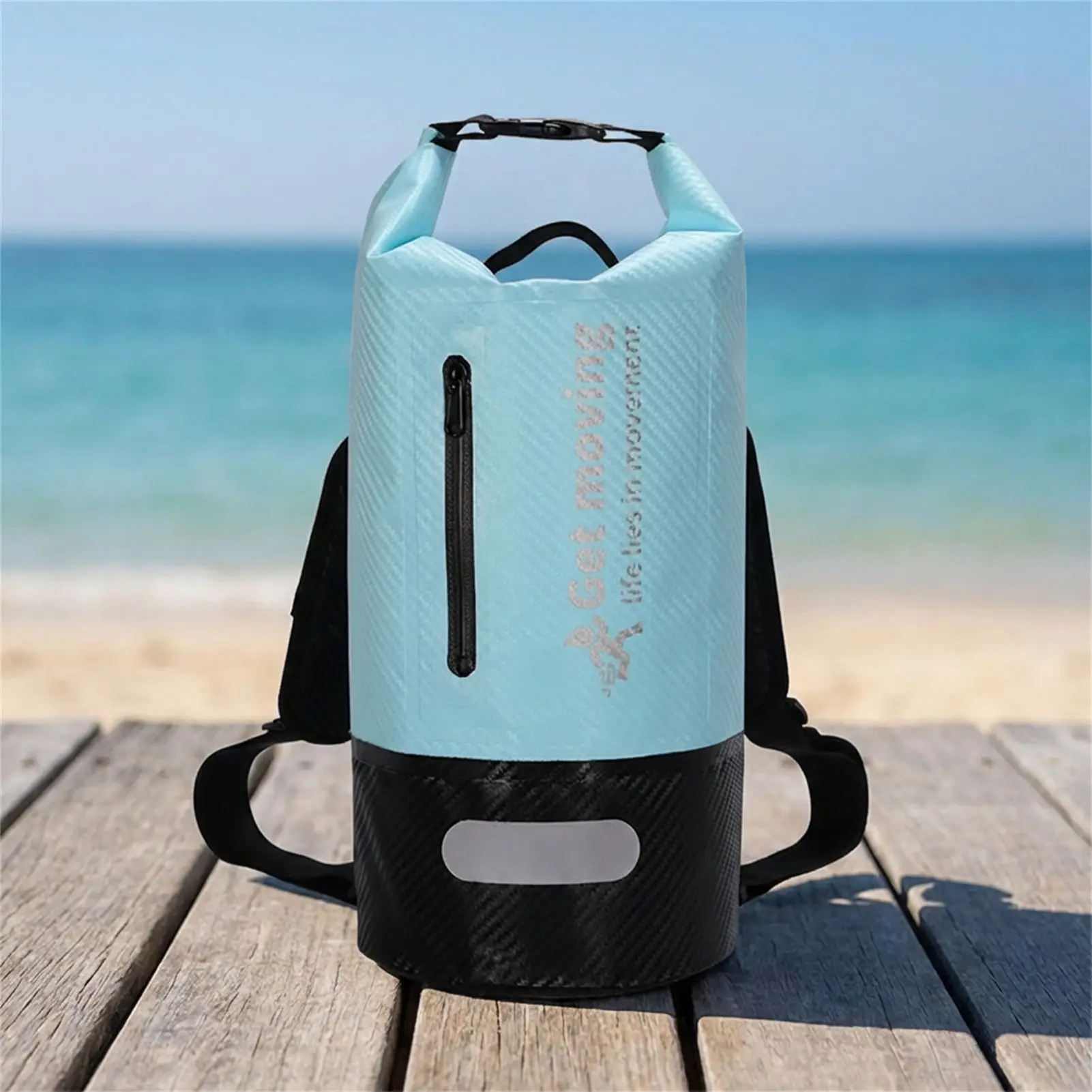 

Водонепроницаемый рюкзак из углеродного волокна для активного отдыха, плавания, пляжа и походов, с ручками и плечевыми ремнями