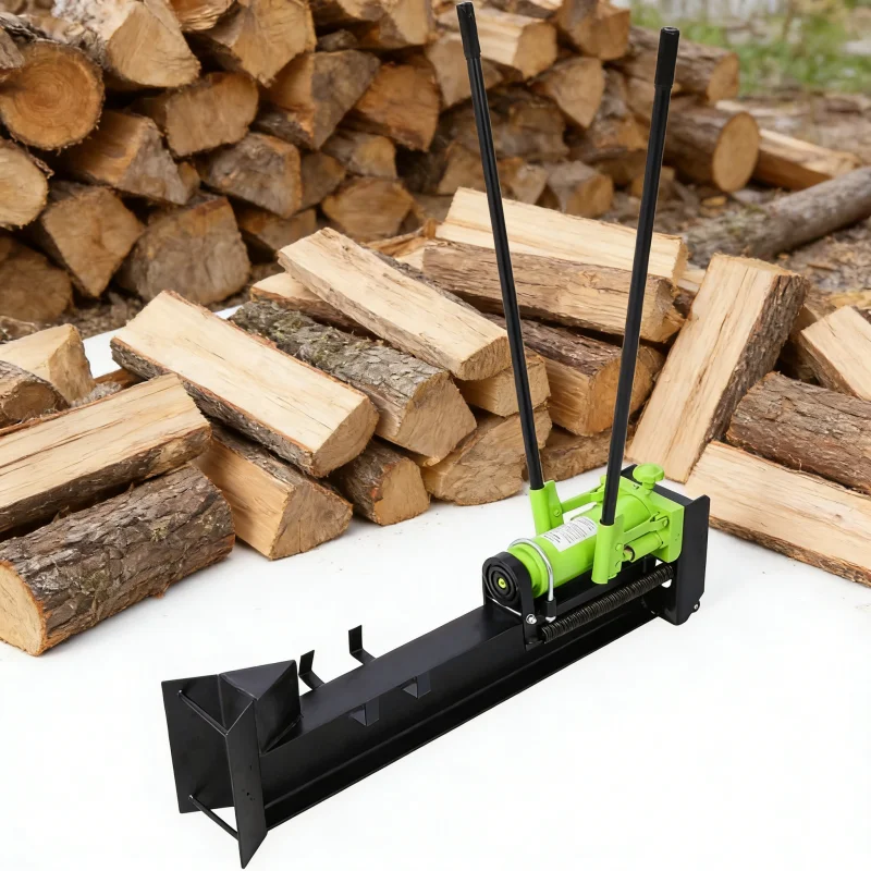 

Горизонтальный дровокол на 10 тонн, ручной гидравлический, 2-скоростной, на колесах, для лесозаготовительной техники