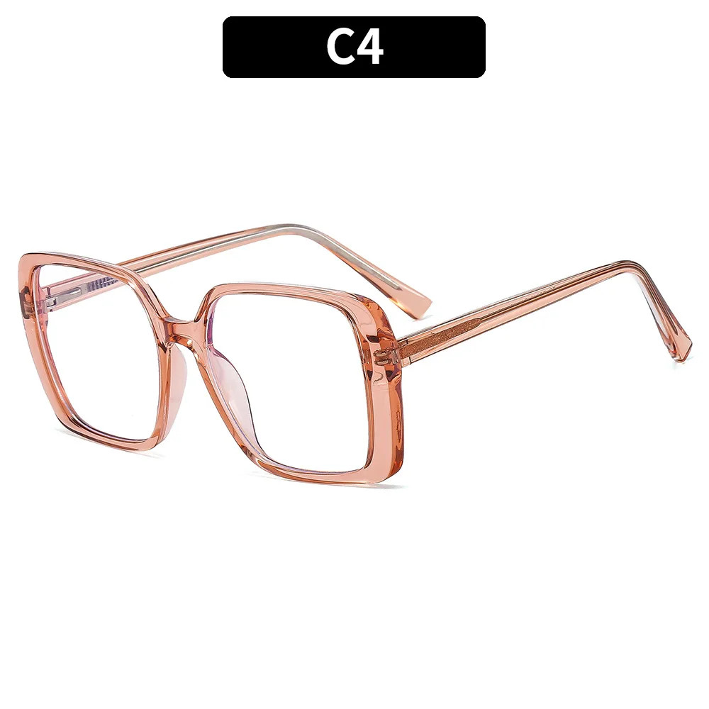 54640 Übergroße quadratische Brillengestell Damen Blaulichtfilterbrille Leopard Zero Brillen Maßgeschneiderte Brillen