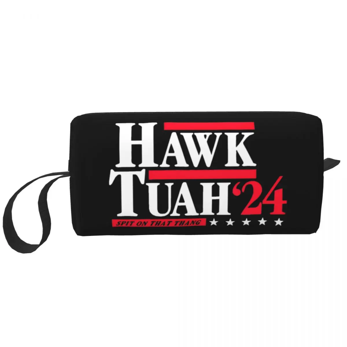 Retro Hawk Tuah 24 Cosmetic Bag for Women Makeup Bags Travel Water Resistant Toiletry Bag Organizer Merch