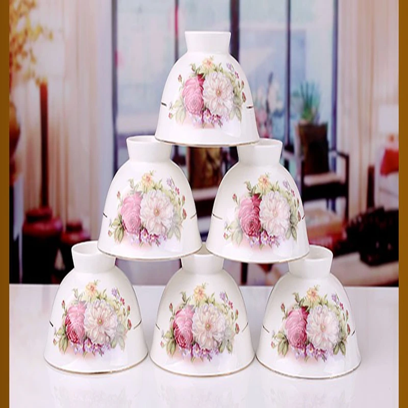 56 pieces bowl bone china dinnerware set quality porcelain chinese style image 4