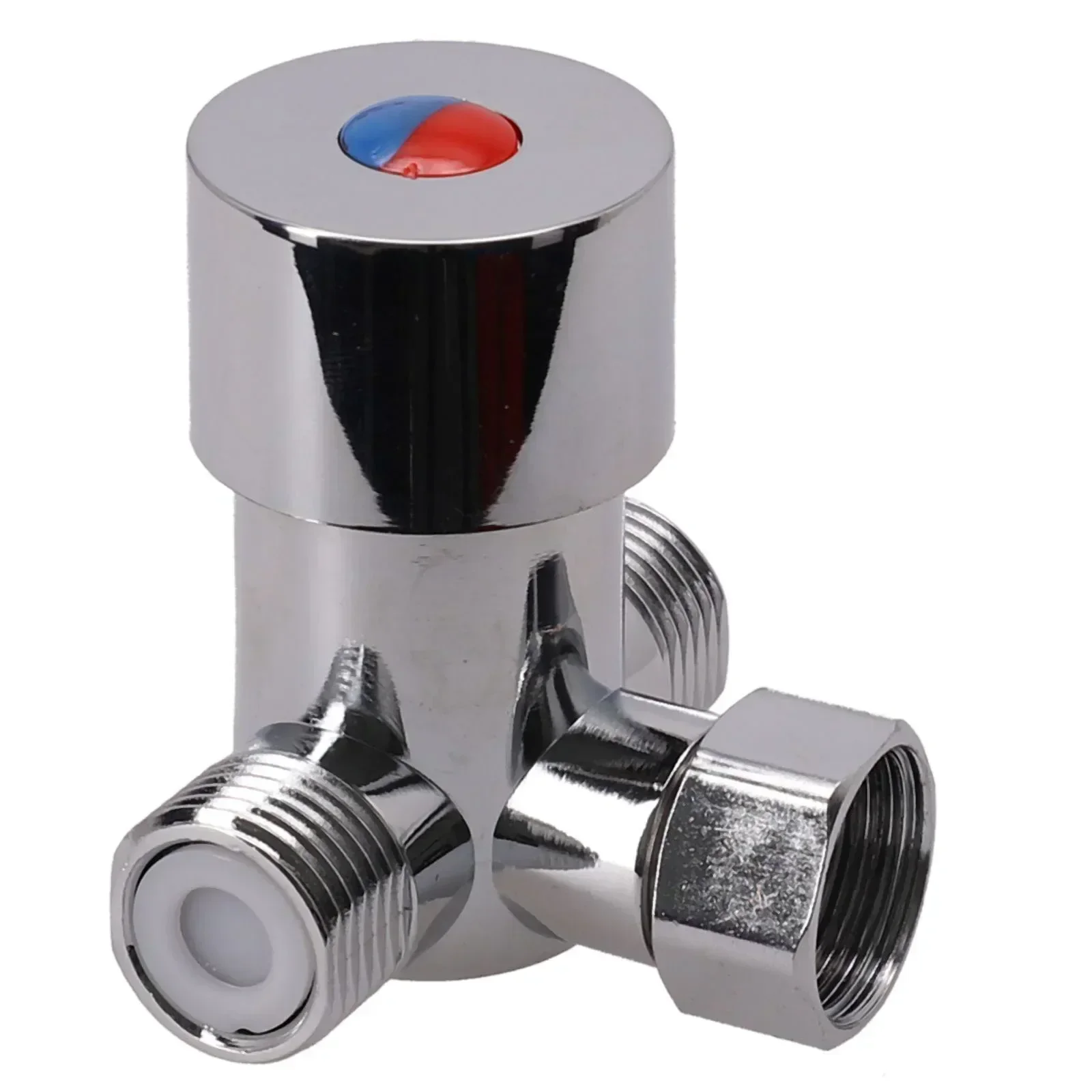 G1/2 Hot And Cold Water Mixing Valve Valve Thermostatic Mixer Adjustable Brass Zinc Alloy Long Service Life