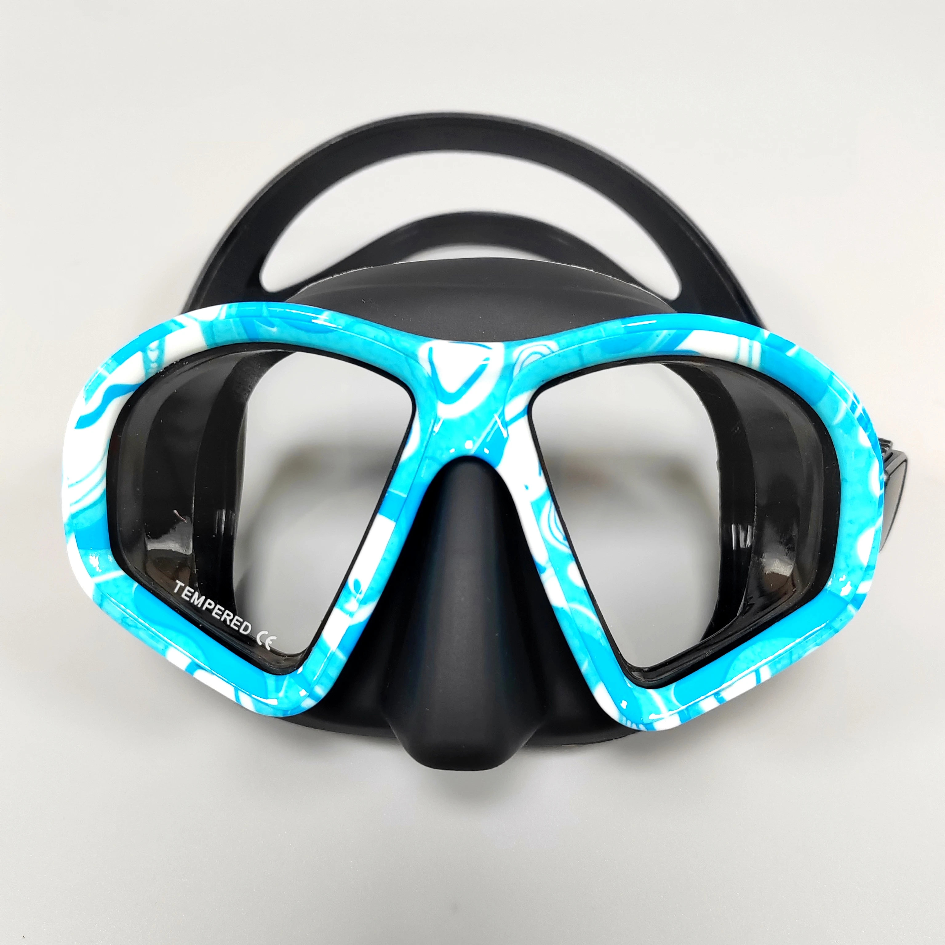 Tauchermaske Tarnfarben Beschlagfrei Harpunenfischen-Ausrüstung Schwimm-Maske – Detail 6