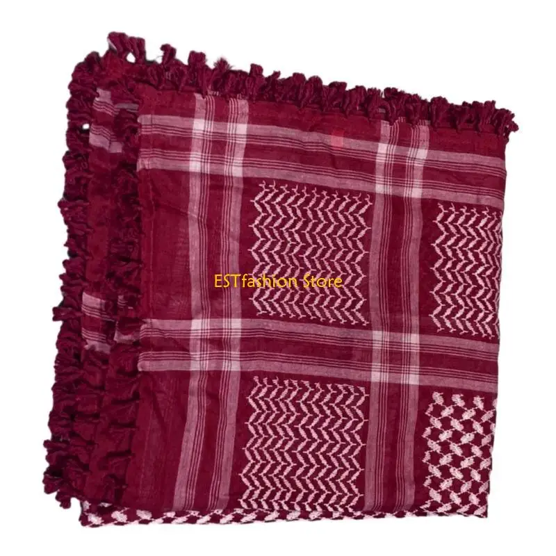 

Y5gc Религиозный мужской шемах шмаг арабский шарф на открытом воздухе тактически турбан многоцелево