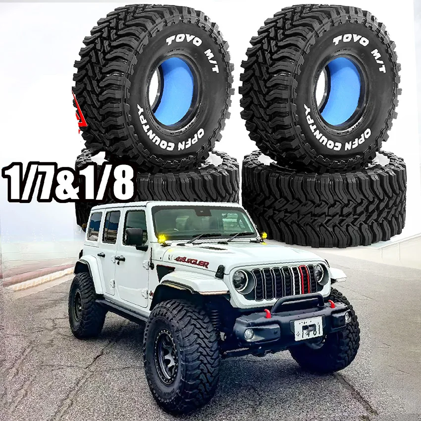 

2,2-дюймовые шины MK07, аксессуары для радиоуправляемых моделей внедорожников 1/7 и 1/8 масштаба MJX