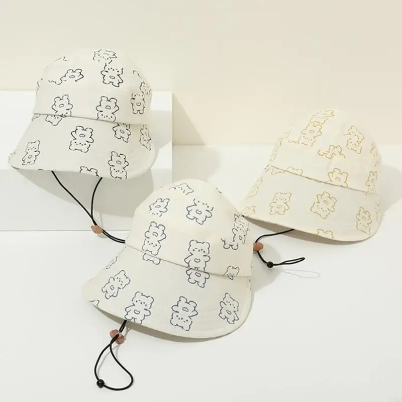 

F3KC Детская шляпа с хвостиком Шляпа от солнца для девочек с большими полями Шляпа от солнца с пустым верхом Бейсбольные кепки