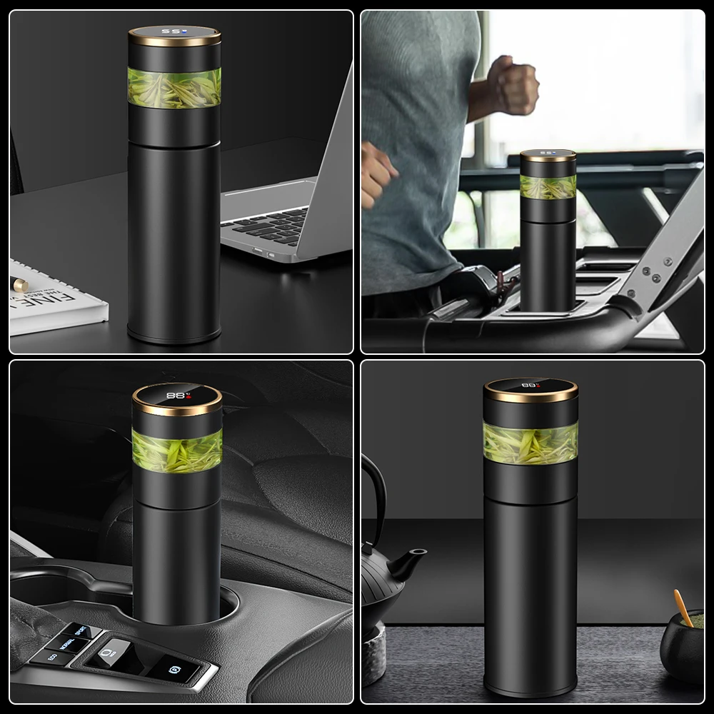 

Термос из нержавеющей стали 316, для чая, вакуумная изолированная бутылка для воды, стакан, заварочный стакан, термос, бутылка, светодиодный дисплей температуры, новый