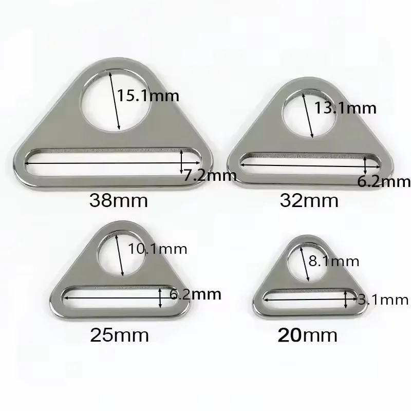 5/10Pcs Stainless Steel Buckle Adjuster 20-38mm Bag Strap Bra Bikini Connector Clasp Anti-Slip Fixing Accessories