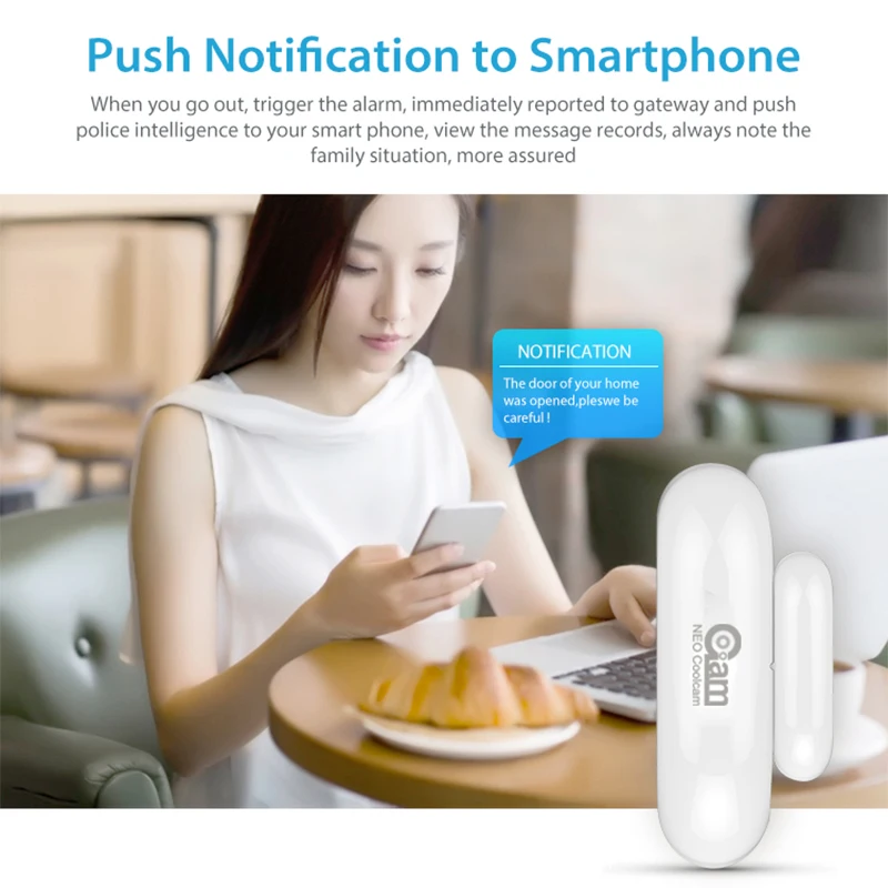 NEO Z-Wave Plus Door And Window Sensor Smart Home Automation Sensor EU 868.4MHZ Compatiable With Z wave 300 500 Series