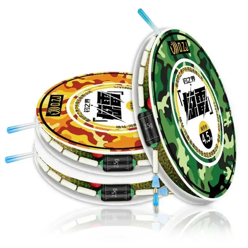 4/7/8 Sets Fishing Line Set High-Strength Multi-Size Hidden Line Camouflage Line Spot Fishing Line Group 8-Shaped Ring Sub-Clamp