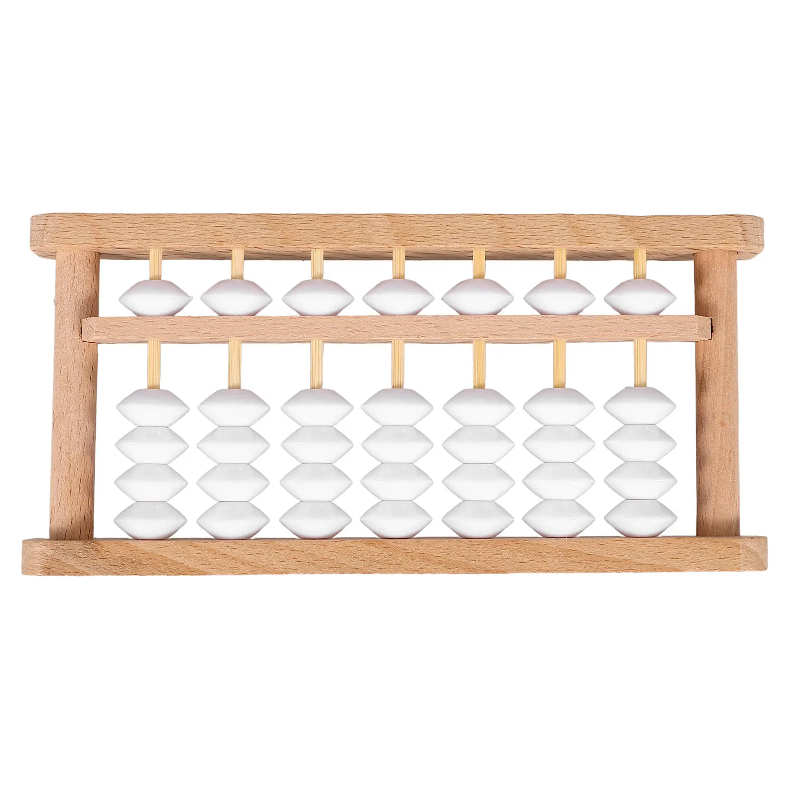 

1Set Wooden Abacus 7-Column DIY Chinese Arithmetic Tool for Kids Learning Math Vintage Style Counting Device Portable Students