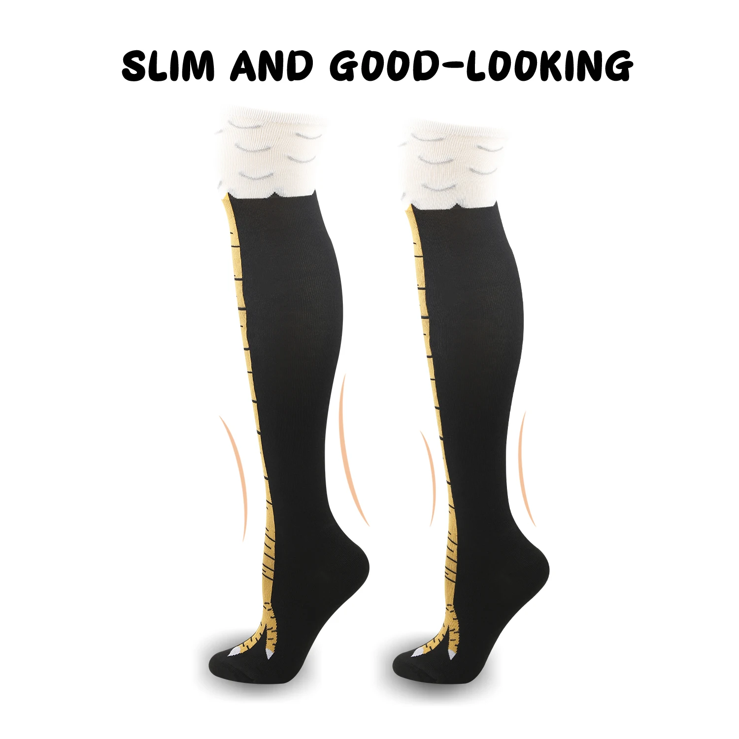 Funny Chicken Paw Stocking Over-knee Pressure Thin Leg Long Stockings Women Spring Autumn Winter Middle High School Girls Socks