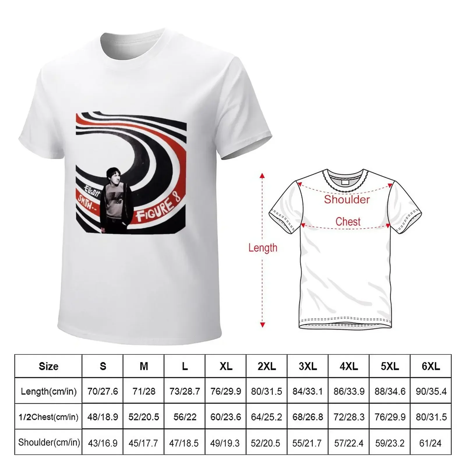 Elliott Smith Figure 8 T-Shirt vintage graphic tee man t shirt summer tops designer t shirt men