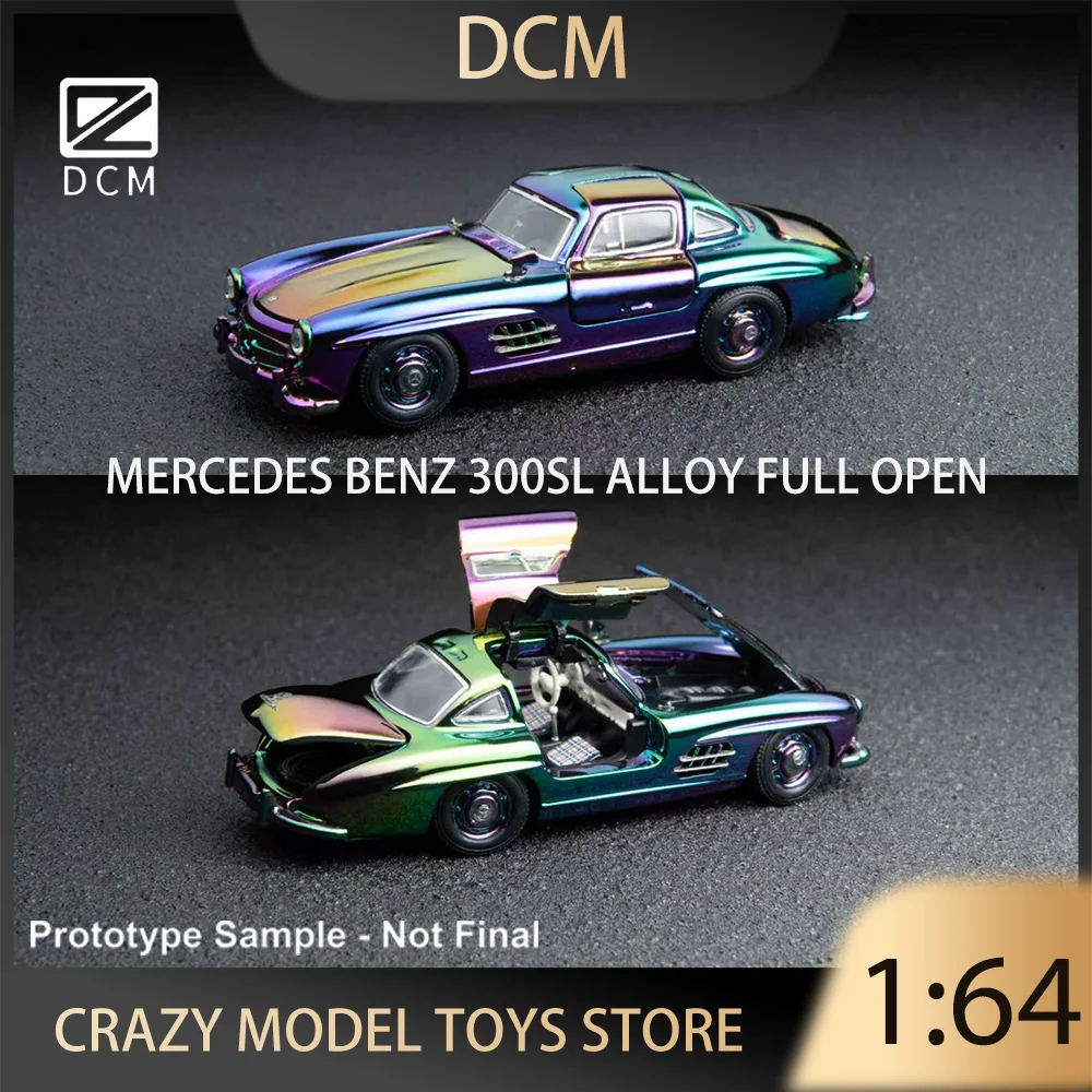 

DCM 1:64 Mercedes-Benz 300SL полностью открытый сплав премиум-класса литая под давлением модель автомобиля Коллекционная модель автомобиля