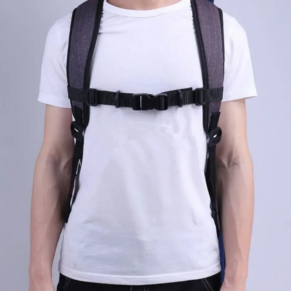 Safety Backpack Webbing Sternum Flexible Quick Release Buckle Clip Strap Shoulder Chest Harness Adjustable Bag