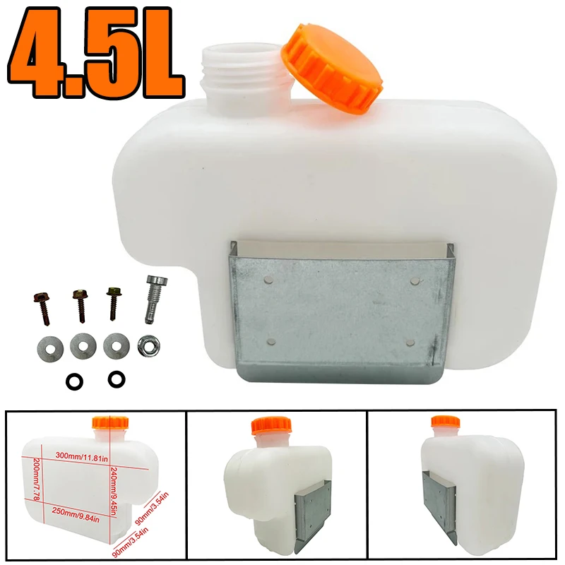 

4.5L Capacity Plastic Car Fuel Oil Tank Car Truck Parking Heater Oil Petrol Storge Fuel Tank Motorcycle Oil Canister W/ Bracket