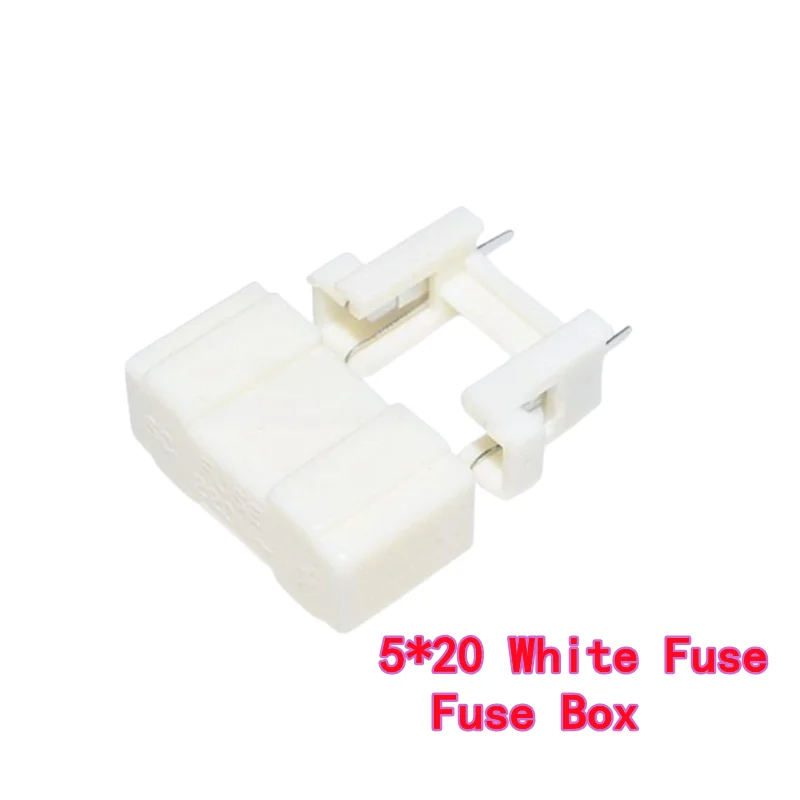 10 Uds portafusibles tubo de fusible BLX-A tipo/HQ/fusible portafusibles caja de fusibles Clip de tubo 5*20 blanco/negro